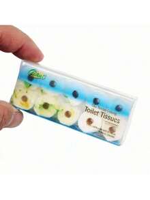 10 rollos/set Rollos de papel higiénico en miniatura, modelo de papel higiénico, mini casa, accesorios de baño - multicolor al azar - Ver 8
