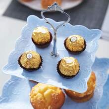 1pc European-Style 3-Tier Cake Stand, Plastic Dessert Display Rack For Cakes, Cupcakes, Cookies, Suitable For Weddings, Baby Showers, Tea Parties; 1pc Paper Cupcake Stand, Tiered Dessert Tray For Cakes, Cookies, Suitable For Weddings, Baby Showers, Tea Parties; 1pc Plastic Dessert Tray, Suitable For Weddings, Baby Showers, Tea Parties; 4pcs Plastic Dessert Trays (3pcs Trays And 1pc Accessory), Multi-Tier European-Style Cake Stand For Home Use