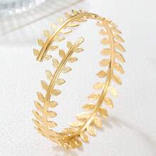Damen minimalistische Metallarmband, elegant und luxuriös, geeignet für Freundschaft, Feste, Partys, Dates und den täglichen Gebrauch - Goldgelb - Übersicht 13