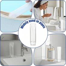 5 Pcs 50ml Refillable Toothpaste Tubes, Empty Travel Bottle Small Travels Squeeze Bottle Reusable Lotion Bottles Containers Travels Dispensers Bottles Toiletries - 最初的 - 查看 7