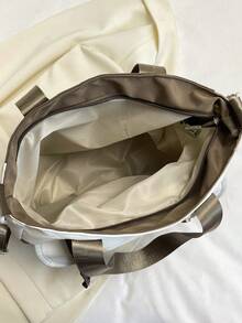 2025 High School & College Student Backpack, Large Capacity, Lightweight, Casual Tote Bag For Girls - Coffee Brown - View 4