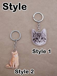 Personalisierter Haustier-Schlüsselanhänger Foto-Geschenk, angesagter Haustier-Schlüsselanhänger und süße Schlüsselanhänger für den täglichen Gebrauch, individueller Haustier-Foto-Erinnerungsstück für Taschen und Schlüssel, modernes Geschenkidee für Haustierliebhaber, individuelle Foto-Option verfügbar, anpassbare Form und Foto-Auswahl - Stil A - Übersicht 6