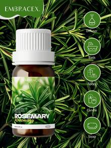 EMBRACEX. 22種植物精油 10ml 迷迭香精油、檀香精油，包含肉桂、乳香、薄荷、檸檬草、尤加利、生薑、茶樹、廣藿香、雪松、白麝香、艾草、香茅、黑胡椒、牛至、茴香、佛手柑、橙花、茉莉、丁香，適用於芳香療法擴香器、蠟燭製作、擴香器、禮品，適合男女使用，亦可用於汽車空氣清新劑、皮革護理等 - 精油 - 查看 12