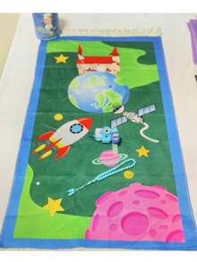 优雅压花流苏设计祈祷垫 - 防滑、轻便、可折叠、舒适，适合家庭礼拜、斋月、户外使用等。