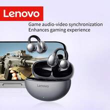 Lenovo kabellose Ohrhörer, Clip-On Stil, offenes Ohrdesign, extra lange Akkulaufzeit, hochwertige Audioqualität, intelligente Geräuschunterdrückung für Anrufe, bequemes Tragen, geeignet für langfristigen Einsatz, tolle Geschenkidee für Feiertage - Violett - Übersicht 7