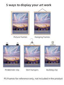 1pc Frameless Basketball Game Sports Fan Wall Art Canvas Poster, Purple Gold Team Logo Decor For Room Decor, Dorm Essentials, Birthday Gift And Party Decoration, Vintage Sports Theme Bedroom Decor, Aesthetic Room Decor, Prints For Wall, College Dorm Room Essentials, Home Decoration . - Multicolor - View 7