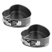 4-Inch Heart-Shaped Cake Mold, High-Quality Non-Stick Aluminum Mold With Removable Bottom, Ideal For Oven Baking And DIY Heart-Shaped Cakes, Essential Baking Accessory For Weddings, Couples, Valentine's Day And More. This Heart-Shaped Cake Mold Is Suitable For Baking And Pastry Making, An Ideal Choice For Bakeries. It Is Also A Cake Baking Accessory, An Ideal Choice For Baking Tools And Equipment, With A Cute Design.