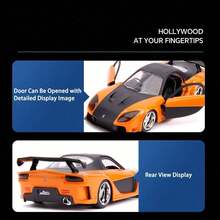 Simba 1:32 Réplica a escala de coche de carreras fundido a troquel - Nissan Skyline GT-R (RCNR33)/Dodge Charger 2006, Coche a presión de aleación coleccionable, Empaque de lujo, Gran regalo para hombres - 1:32  RX-7 1997 - Ver 4