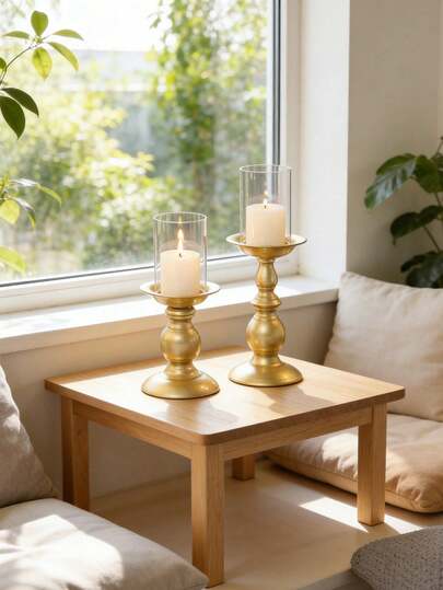 1pc Resin Roman Candle Holder, Vintage Style Candle Holder, Suitable For Placing On Home Coffee Table, Dining Table, Room, Wedding Candlelight, Tabletop, Can Be Given As A Gift To Family And Friends, Graduation Gift, Gift For Female Friends, Bestie, Also Suitable For Outdoor Garden Decoration.