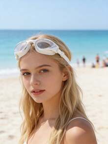 Adult Professional Swimming Goggles, High Transparency Anti-Fog Waterproof, Dual Silicone Sealing Strap, Essential For Swimming Pool, Beach, Training