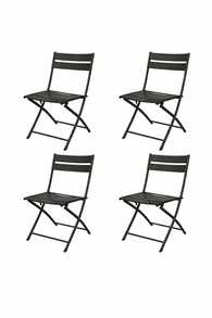 Acomoda Textil Table et chaises de pique-nique pliantes - Noir - Voir 8