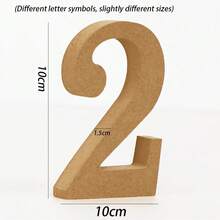 1 Stück 3D Holzbuchstabe für Tischplatte, weiße Blockbuchstaben für Dekor zum Aufstellen, Party Deko, A-Z Buchstaben, 3D Deko für Hochzeiten, Geburtstage und Zuhause, Sommer Geschenke Strand Schulmaterial Raumdekoration - Aprikosenfarben - Übersicht 4