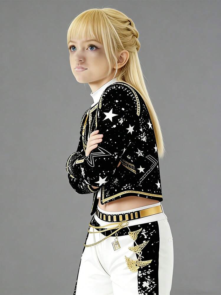 Disfraz de Rumi de K-pop para cosplay - Disfraz de Halloween para carnaval - Disfraz de cumpleaños para niñas - Estilo 3 - Añade 4