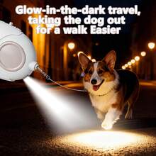 1pc Beetle Retractable Dog Leash, Flexible & Non-Stuck, Explosion-Proof, Compact & Portable, With LED Light For Night Use, Type-C Charging Port, For Small Dogs - Multicolor - View 2