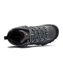 Merrell MOAB3 MID GTX Women Outdoor Hiking Boots Professional Waterproof Breathable Trekking Shoes - Gray Blue - View 3