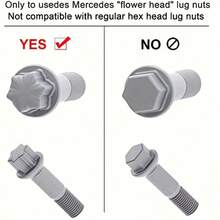 17mm Plastic Sleeve Lug Nut Socket Protector For Mercedes-Benz - 17MM Serrated Lug Nut - For Mercedes Benz S - View 5
