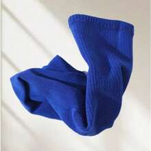 5 Pairs Of Spring And Summer Klein Blue Men's And Women's Same Couple Socks, Comfortable And Breathable Medium Tube Socks - Suitable For Daily Leisure And Outdoor Sports Wear, Suitable For Sharing Gifts With Family, Friends And Colleagues - 克萊因藍五對 - 查看 2