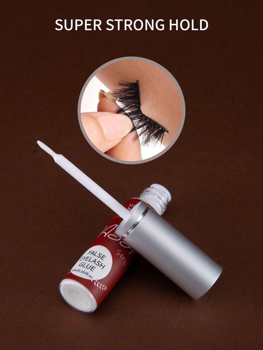 1 Confezione di Colla per ciglie Trasparente (6ml), Super Adesiva, Lunga Durata e Resistente, Resistente all'Acqua, Non Irritante, Senza Lattice, Adatta per ciglie Finte e Ciuffetti di ciglie, Adatta per Occhi Sensibili, Prodotti per ciglie Fai-da-Te per Uso Domestico.
