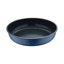 Ensemble de 2 poêles à frire Bergner Click&Cook Ø22Ø26cm en fonte d'aluminium bleue avec poignée amovible + Ensemble de 5 ustensiles de cuisine en silicone et bois - Bleu 2 - Voir 2