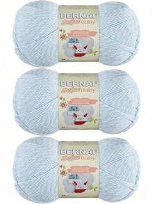 EstiloBernat Softee - Hilo grueso degradado, 2.5 onzas, calibre 5 voluminoso, 100% acrílico, sombraVersión mejorada - #166030-30300-Baby Denim Colores Mixtos - Ver 2
