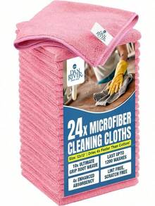 EstiloTendenciaDAN RIVER - PañO De Microfibra Para Limpiar El Coche, Paquete De 24 (30.48 X 30.48 Cm), Ultra Absorbente, Sin Pelusas, Trapos De Cocina, Toallas De Limpieza De Casa Y PañO De Microfibra, Color Gris,Calidad PremiumVersióN Mejorada - Blanco - Ver 9