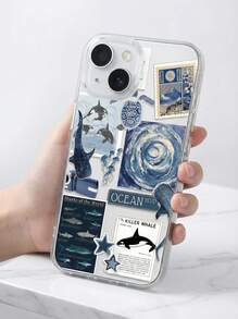 POKOJA LAND 1 Ốp lưng điện thoại TPU trong suốt chống vân tay hình cá voi, sứa, rùa biển Ocean Elements tương thích với iPhone 16 ProMax/16/16 Pro/16 Plus, 11, 15/15 Pro/15 ProMax, 12, 13/14 ProMax, XS/XR, 11 Pro/11 ProMax, 12 Pro/12 ProMax, 13 Pro/13 ProMax, 7 Plus, 14 Pro/14 ProMax/14 Plus, 7 Plus, 8 Plus, 8, SE2, 12 Mini, 13 Mini, Vỏ mềm không ố vàng Chống nước Chống sốc Chống rơi Chống trầy xước - Nhiều màu - Xem 5