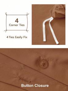 2/3pcs Summer Duvet Cover Set, Without Comforter, Super Soft & Breathable Bedding Set, Includes Pillowcase, Wrinkle-Resistant, Fade-Resistant, Suitable For Hotel Master Bedroom And Guest Room, All Seasons, Multiple Colors And Sizes Available, Bedding Set, Room Decor, Ideal Gift, Essential For Home And Student Dormitory. - Mocha Brown - View 6