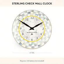 Large 12-Inch Modern Floral Wall Clock With Elegant Face & Black Hands - Beige & Golden Accent Rectangular Design, Easy-To-Read Numerals, Durable Wood Frame - Battery-Powered (AA Not Included) Living Room, Kitchen, Office - 10*10in - View 5