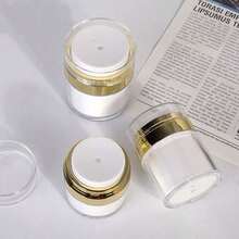 1pc Pump Vacuum Cream Bottle, Full Coverage Lotion Pump Container And Portable Cosmetic Travel Dispenser - Multicolor - View 8