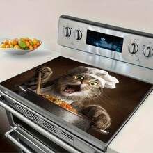 1pc Heat Resistant Protective Cover, Non-Slip And Scratch-Resistant Polyester Surface, Easy To Clean, Suitable For Kitchen, Washing Machine, Dryer, Stove Cover, Household Appliance Accessories, Modern Kitchen Utensils, With Anti-Slip Texture. - Multicolor - View 13