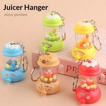1pc Juicer Keychain - Realistic Manual Press Cartoon Juicer Gashapon Machine Small Gift, Gift For Friends, Holiday Gift, Birthday Gift, Collection Gift, Gift - Multicolor - View 2