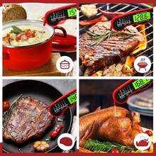 Meat Thermometer Digital, Instant Read Meat ThermometerI For Grill And Cooking, Accurate And Sensitive Probe Waterproof Food Thermometer For Kitchen And Outside Food Thermometer For Cooking,Outdoor Grilling BBQ, Turkey, Candy, Liquids, Beef Kitchen Dining Kitchen Utensils  Gadgets Thermometers  Timers Kitchen Supplies Waterproof And Longlasted Use A Must-Have Outdoor BBQ Gadget Handy Storage - 彩色 - 查看 8