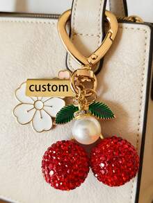 Loving Pu Leather Key Bag, Personalize Your Name.Niche Key Storage Bag,Heart-Shaped Car Keychain Made Of Ultra-Fine Faux Leather, Personalized Heart Keyring, Retractable Key Fob, The Retractable Keychain Is Compact And Stylish, Prevents Lost Keys, And Is Detachable.Valentine's Day Gift.Valentine's Day Gift.Back-To-School Season, Office And School Supplies - Multicolor - View 9