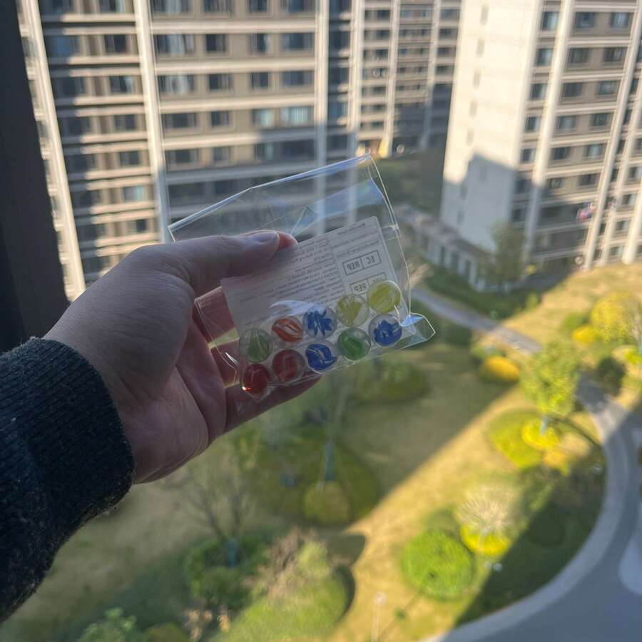 60pcs/20pcs/10pcs Colorful Glass Marbles, Marble Run Game, Single Player Toy, Rolling Balls, Stress Relief Toy, Fish Tank, Vase Decor (Random Color & Style)