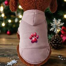 Pet Dog Clothes Small Medium-Sized Dog Schnauzer Pure Cotton Hooded Sweatshirt Luxury Designer Clothes Wholesale Supplier - Đỏ - Xem 10