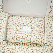 10/30/60 Sheets Of Colored Polka Dot Gift Wrapping Paper, 50cm X 35cm - Perfect For Easter, Weddings, Valentine's Day, Holidays, Birthdays, Bouquet And Shoe Wrapping, Gift Bag Fillers, And Gift Wrapping Accessories. - Color Wave Dots - View 1