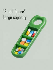 Hộp đựng thuốc hàng ngày, hộp lên kế hoạch uống thuốc, hộp đựng vitamin, hộp đựng thực phẩm chức năng, tiện dụng, nhiều ngăn, thuận tiện cho du lịch, nhiều màu sắc, không chứa Bisphenol A. - Nhiều màu - Xem 4