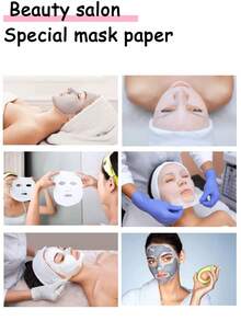 100/50/30/5片装一次性压缩面膜片，独立包装，方便携带，适合居家及美容院使用，护肤工具，美容工具，旅行必备 - 彩色 - 查看 6