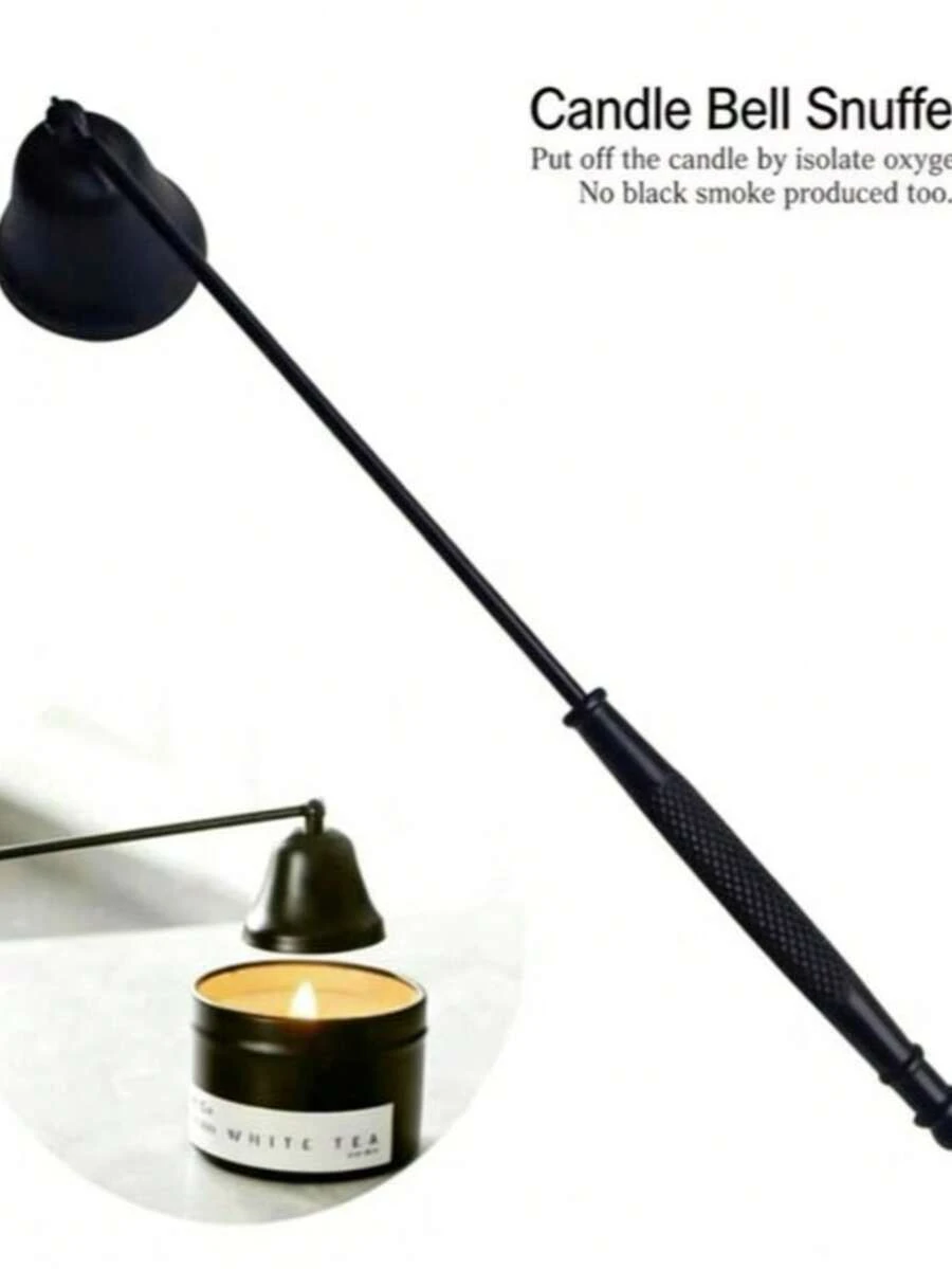 4pcs Candle Snuffer Tool Set: Candle Snuffer, Candle Wick Trimmer, Candle Snuffer Cover, Candle Snuffer Hook, Stainless Steel Candle Tray - Multicolor - View 1