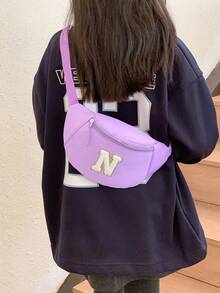 Gör-det-själv handgjord barnväska, sommar ny enkel mångsidig midjeväska, pojkar/flickor casual sportbröstväska, resväska, plånbok, myntbörs, ryggsäck, axelväska, crossbodyväska - Multifärgad - Visa 7