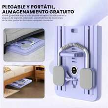 Tabla Multifuncional para Abdominales Tabla Deslizante de Pilates 7 en 1 Rodillos Abdominales Plegables Ejercicios Abdominales de Rebote Automático Equipo para Gimnasio en Casa Púrpura - prpura - Ver 8