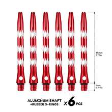 6pcs Professional Grade Aluminum Dart Shafts, 2BA Standard Thread, Suitable For Soft Or Hard Dart Tips, 45mm Length With Engraved Pattern And Colorful Design, 6 Color Options. Professional Dart Accessories Enhance Dart Accuracy And Stability, Ideal For Home Entertainment, Party Games, Competition Practice, And Perfect Gift Choice For Valentine's Day, Easter, New Year, Birthday Parties.
