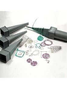 EstiloBeadsmith Herramienta de bucle de mandril de alambre de ángulo recto múltiple con 4 formas y 48 tamaños, versión mejorada - básico - Ver 6