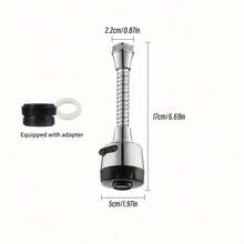 电镀长泡泡制造器，通用水龙头防溅花洒延长杆防溅节水喷嘴适配器