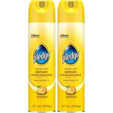 Pledge Enhancing Polish, Furniture & Wood Spray, Lemon Scent, 9.7oz - 9.7盎司(1包) - 查看 10