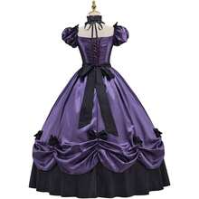 Women's Southern Belle Dress Civil War Southern Belle Ball Gown Gothic Victorian Rococo Dress Costume - 紫色 - 查看 5