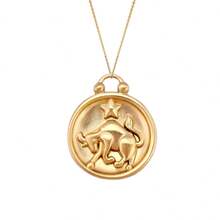 Trending Stainless Steel Embossed Zodiac Necklace, 12 Constellations 14K Pendant Necklace, Unique Jewelry For Men And Women - Zodiac Necklace - View 19