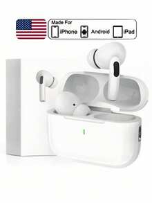 Earphones, Wireless Earphones, TWS True Wireless Earbuds - Unparalleled True Wireless Freedom & Stylish Wireless Earbuds - White - View 1