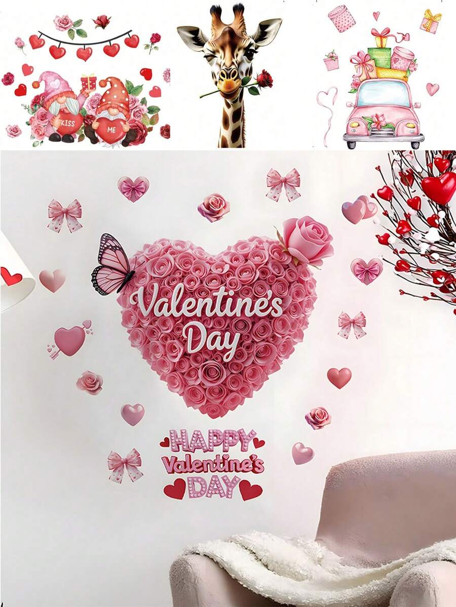 1PC- Wallpaper -[LOVE]Boy Kids Room Decor Home Self-Adhesive Baby Nursery Decor Girl Decor Wallpaper Removable Wall Stickers For Personalized Gifts Wall Decor Living Room, Girls Bedroom, Window Stickers – Cute & Creative Wall Decor For Wall Art Kids Room Decor Bedroom Decor