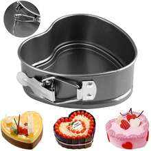 Molde para pastel con forma de corazón antiadherente para el Día de San Valentín | Herramienta de cocción en horno DIY para la cocina - Multicolor - Ver 1